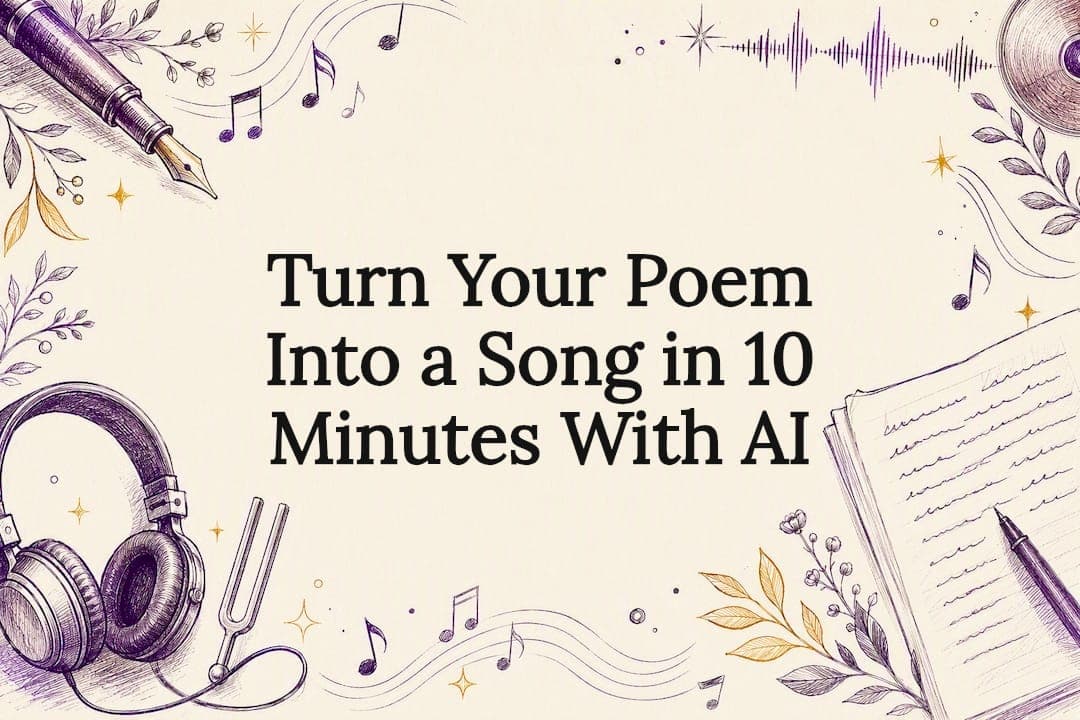 Turn Your Poem Into a Song in 10 Minutes With AI