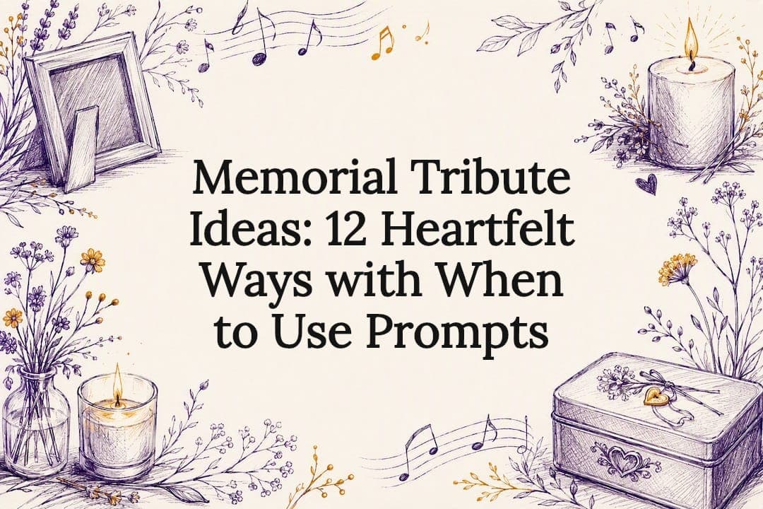 Memorial Tribute Ideas: 12 Heartfelt Ways with When to Use Prompts