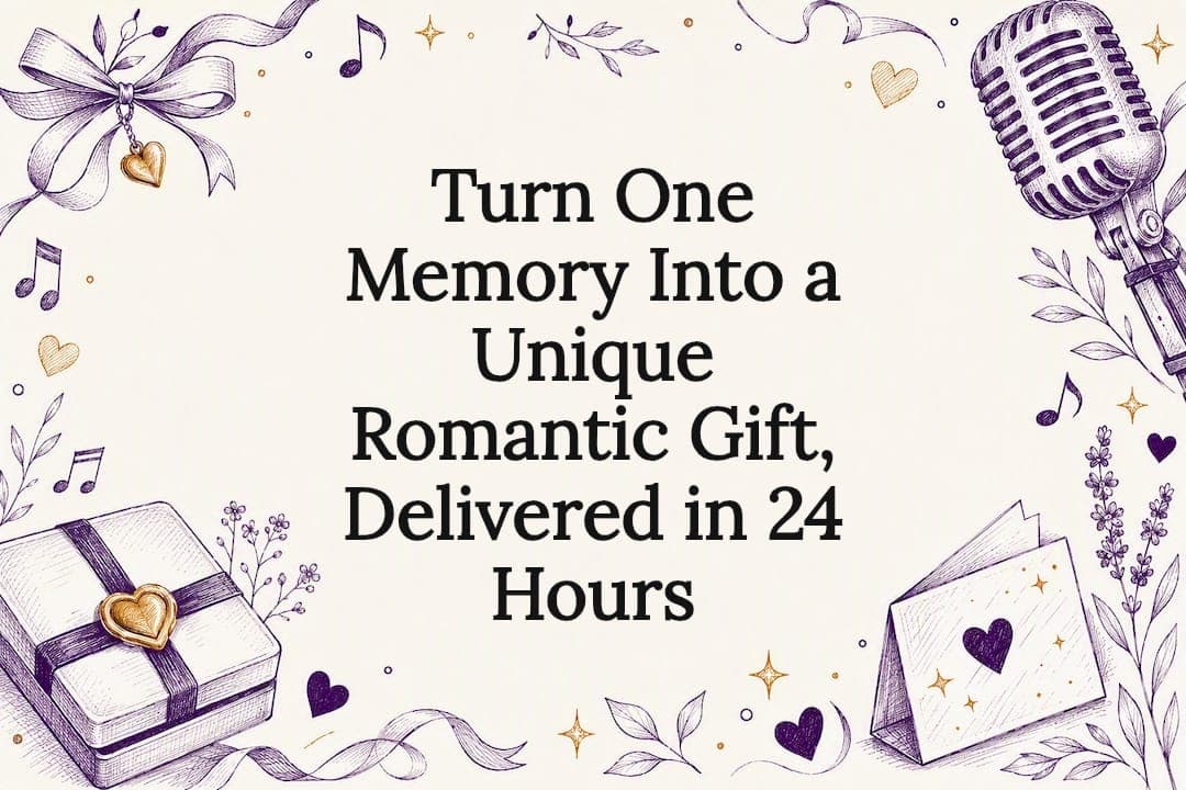 Turn One Memory Into a Unique Romantic Gift, Delivered in 24 Hours
