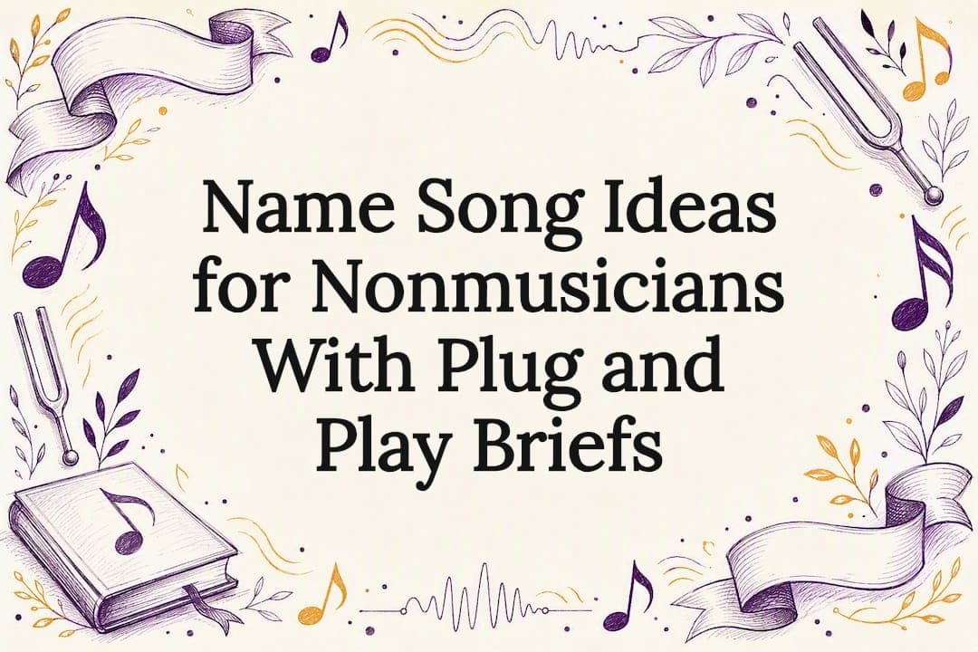 Name Song Ideas for Nonmusicians With Plug and Play Briefs