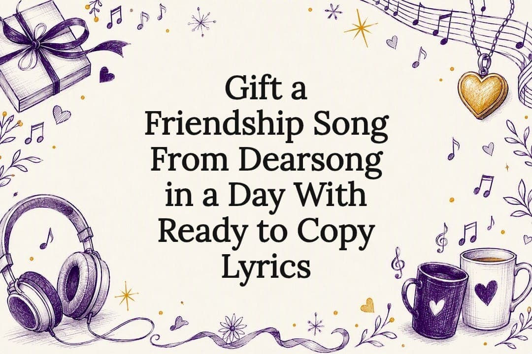 Gift a Friendship Song From Dearsong in a Day With Ready to Copy Lyrics