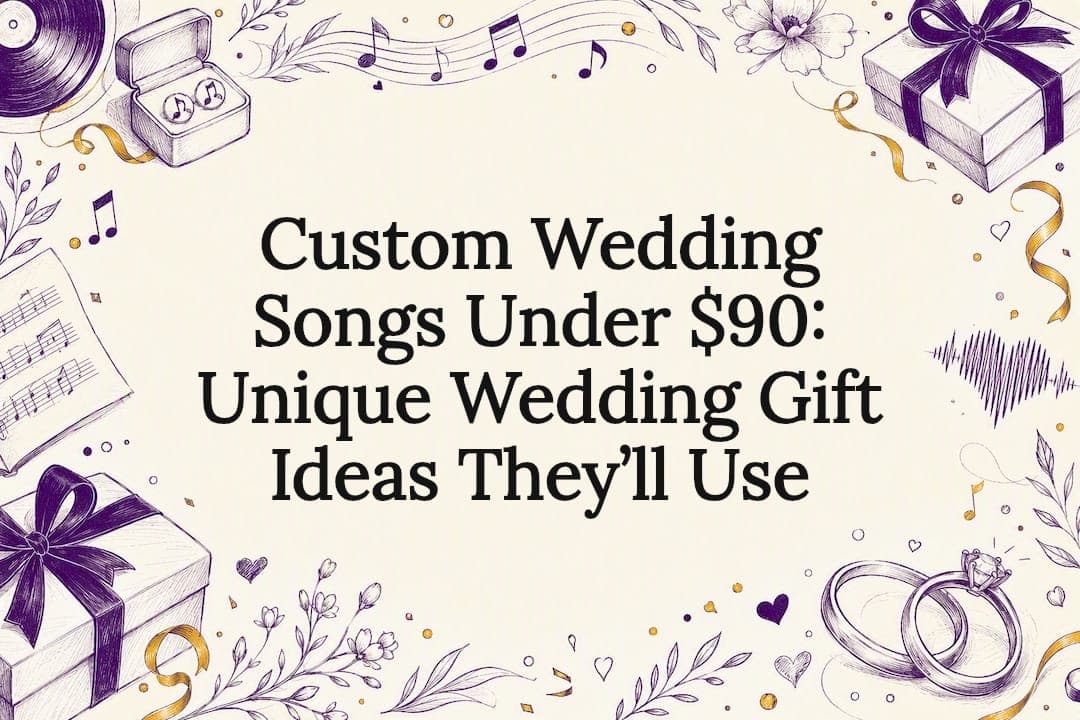 Custom Wedding Songs Under $90: Unique Wedding Gift Ideas They’ll Use