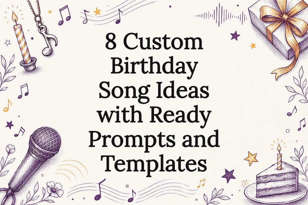 8 Custom Birthday Song Ideas with Ready Prompts and Templates