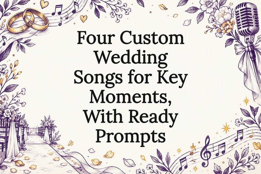 Four Custom Wedding Songs for Key Moments, With Ready Prompts