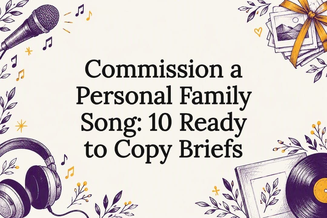 Commission a Personal Family Song: 10 Ready to Copy Briefs