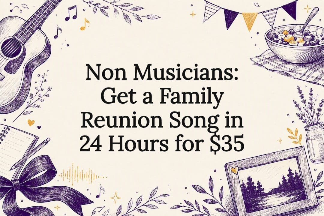 Non Musicians: Get a Family Reunion Song in 24 Hours for $35