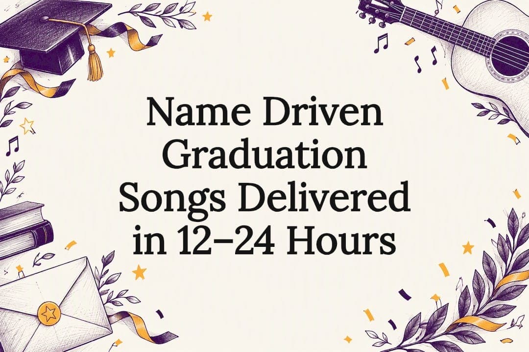 Name Driven Graduation Songs Delivered in 12–24 Hours