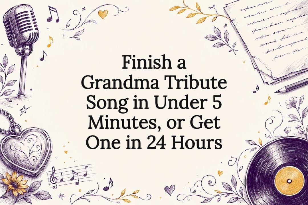 Finish a Grandma Tribute Song in Under 5 Minutes, or Get One in 24 Hours