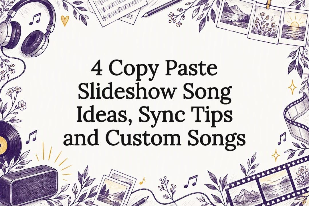 4 Copy Paste Slideshow Song Ideas, Sync Tips and Custom Songs
