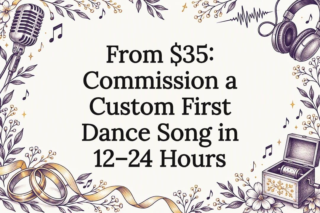 From $35: Commission a Custom First Dance Song in 12–24 Hours