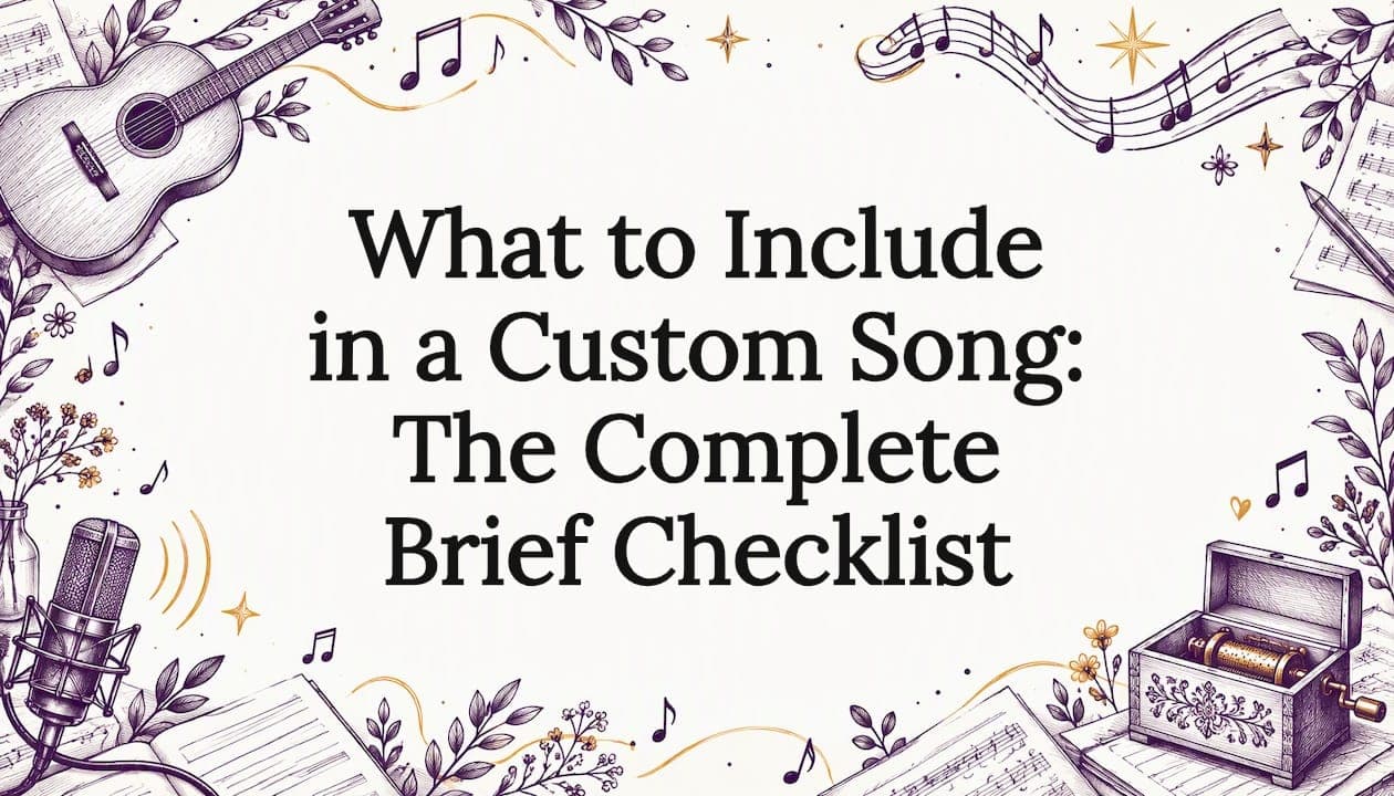 What to Include in a Custom Song: The Complete Brief Checklist